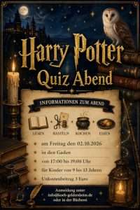 Einladung zum Harry Potter Quiz Abend