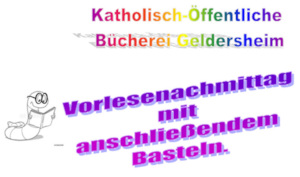 Vorlesenachmittag mit anschließendem Basteln am 20.Oktober 2026